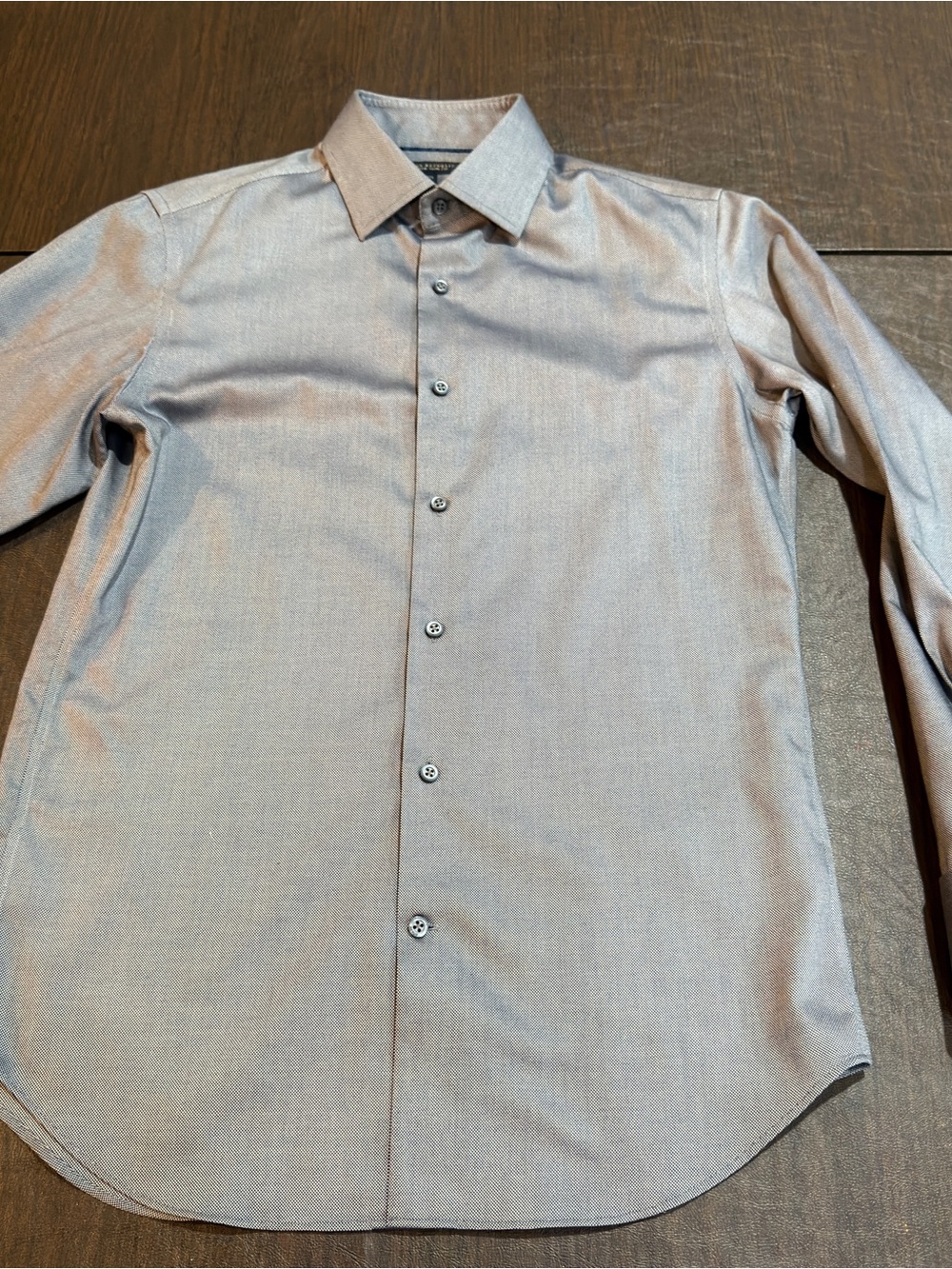 Banana Republic Non-Iron Slim Fit Dress Shirt Small Dark Gray